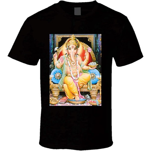 Ganesh Indian Elephant Feast Mens T Shirt