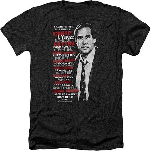 Christmas Vacation Profanities Unisex Adult Heather T Shirt for Men and Women Christmas Vacation Profanities Unisex Adult Heather T Shirt for Men and Women