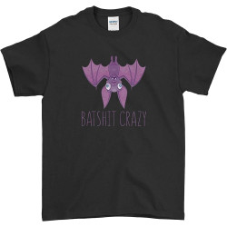 Batshit Crazy T-Shirt Screaming Halloween Night Vampire Shirt for Men Women Kids Black Batshit Crazy T-Shirt Screaming Halloween Night Vampire Shirt for Men Women Kids Black