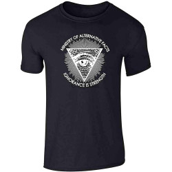 Ministry of Alternative Facts Ignorance is Strength Political Graphic Tee T-Shirt for Men Ministry of Alternative Facts Ignorance is Strength Political Graphic Tee T-Shirt for Men