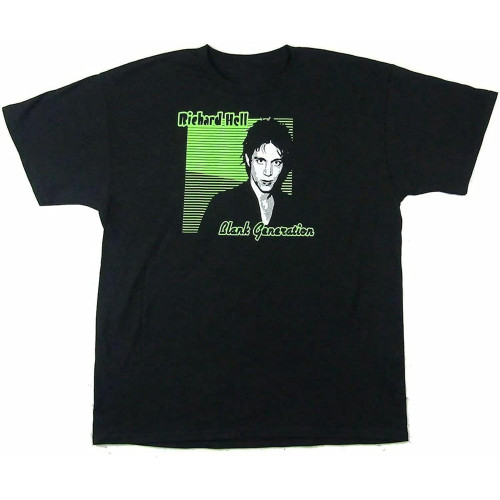 Richard Hell Voidoids Blank Generation T-Shirt Unisex Black Casual Tees Black Richard Hell Voidoids Blank Generation T-Shirt Unisex Black Casual Tees Black