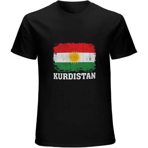 Men Kurdistan Kurdish Flag Vintage Distressed Aged Look Funny Novelty Tshirt Top Sweatshirt Short Sleeve Black Men Kurdistan Kurdish Flag Vintage Distressed Aged Look Funny Novelty Tshirt Top Sweatshirt Short Sleeve Black