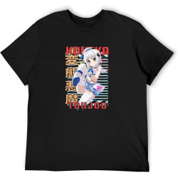 Koneko Toujou High School DxD Haisukuru Di Di Hiro Anime Retro Top Sweatshirt Short Sleeve Black