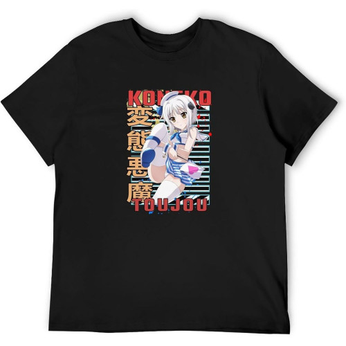 Koneko Toujou High School DxD Haisukuru Di Di Hiro Anime Retro Top Sweatshirt Short Sleeve Black Koneko Toujou High School DxD Haisukuru Di Di Hiro Anime Retro Top Sweatshirt Short Sleeve Black