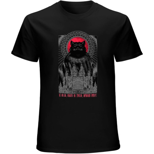 The Master and Margarita Begemot Tshirt Mikhail Bulgakov Top Sweatshirt Short Sleeve Black The Master and Margarita Begemot Tshirt Mikhail Bulgakov Top Sweatshirt Short Sleeve Black