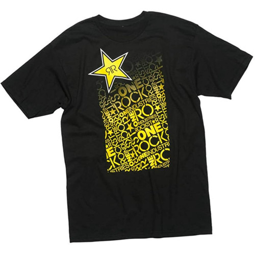 One Industries Rockstar Galaxy T/Shirt Rockstar Energy Casual TopTop Sweatshirt Short Sleeve Black One Industries Rockstar Galaxy T/Shirt Rockstar Energy Casual TopTop Sweatshirt Short Sleeve Black