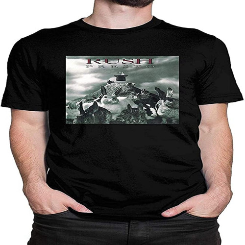 Rush Presto Men's Novelty T Shirt Sporty Cotton Short Sleeve T-ShirtTop Sweatshirt Short Sleeve Black Rush Presto Men's Novelty T Shirt Sporty Cotton Short Sleeve T-ShirtTop Sweatshirt Short Sleeve Black