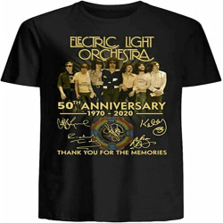 Mpoei Electric Light Orchestra ELO 50th Anniversary 1970 2020- Thanks You Mens T-Shirt Mpoei Electric Light Orchestra ELO 50th Anniversary 1970 2020- Thanks You Mens T-Shirt