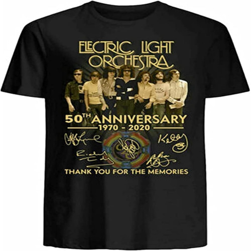 Mpoei Electric Light Orchestra ELO 50th Anniversary 1970 2020- Thanks You Mens T-Shirt
