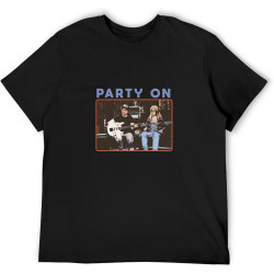 Party On 1990 Wayne's WorldTop Sweatshirt Short Sleeve Black Party On 1990 Wayne's WorldTop Sweatshirt Short Sleeve Black