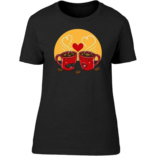 Zest Coffee Mugs Couple in Love Tee 'Stop Sweatshirt Short Sleeve Black Zest Coffee Mugs Couple in Love Tee 'Stop Sweatshirt Short Sleeve Black