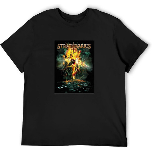 Stratovarius Band T Shirt Rock T-Shirt Rock Band Shirt Rock TeeTop Sweatshirt Short Sleeve Black Stratovarius Band T Shirt Rock T-Shirt Rock Band Shirt Rock TeeTop Sweatshirt Short Sleeve Black