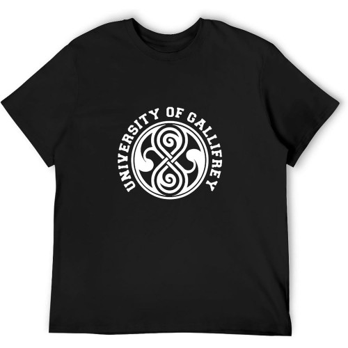 University of Gallifrey TimelordTop Sweatshirt Short Sleeve Black University of Gallifrey TimelordTop Sweatshirt Short Sleeve Black