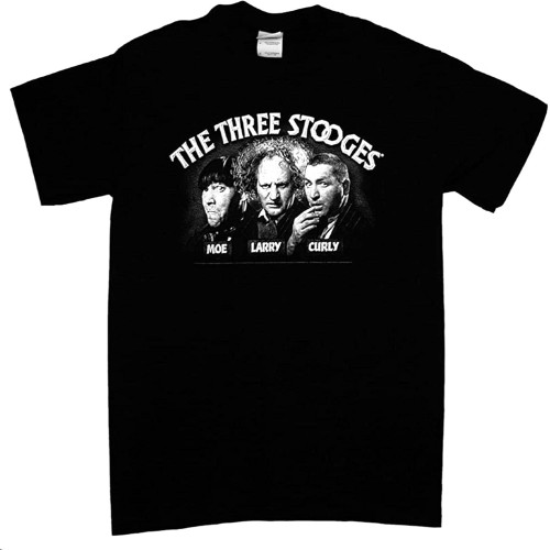 Three Stooges Adult T-Shirt Opening Credits Tee ShirtTop Sweatshirt Short Sleeve Black Three Stooges Adult T-Shirt Opening Credits Tee ShirtTop Sweatshirt Short Sleeve Black