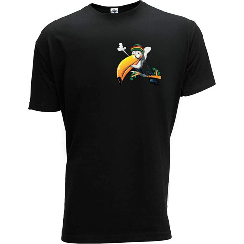 Parrot T-Shirt Ganja THC Hand Rap Style Mens Designer Fashion Short SleeveTop Sweatshirt Short Sleeve Black Parrot T-Shirt Ganja THC Hand Rap Style Mens Designer Fashion Short SleeveTop Sweatshirt Short Sleeve Black