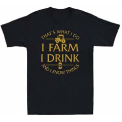 Truck That's What I Do I Farm I Drink Beer and I Know Things Farmer Men T-ShirtTop Sweatshirt Short Sleeve Black Truck That's What I Do I Farm I Drink Beer and I Know Things Farmer Men T-ShirtTop Sweatshirt Short Sleeve Black