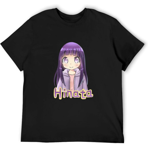 Hinata Hyuga 2 Men's T shirtTop Sweatshirt Short Sleeve Black Hinata Hyuga 2 Men's T shirtTop Sweatshirt Short Sleeve Black
