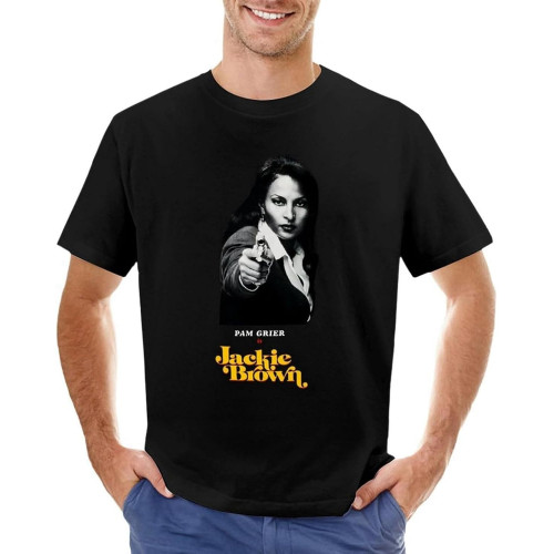Pam Grier - Jackie Brown -70 Tshirt T-Shirt Boys White t Shirts Tee Shirt t Shirts t Shirts for Mentop Sweatshirt Short Sleeve Black