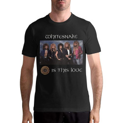 Whitesnake Men's T-Shirt Graphic Unisex Top Shirt Stop Sweatshirt Short Sleeve Black Whitesnake Men's T-Shirt Graphic Unisex Top Shirt Stop Sweatshirt Short Sleeve Black