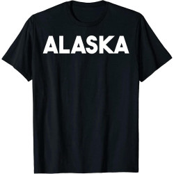Alaska T-Shirt Blacktop Sweatshirt Short Sleeve Black Alaska T-Shirt Blacktop Sweatshirt Short Sleeve Black