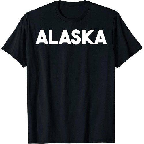 Alaska T-Shirt Blacktop Sweatshirt Short Sleeve Black Alaska T-Shirt Blacktop Sweatshirt Short Sleeve Black