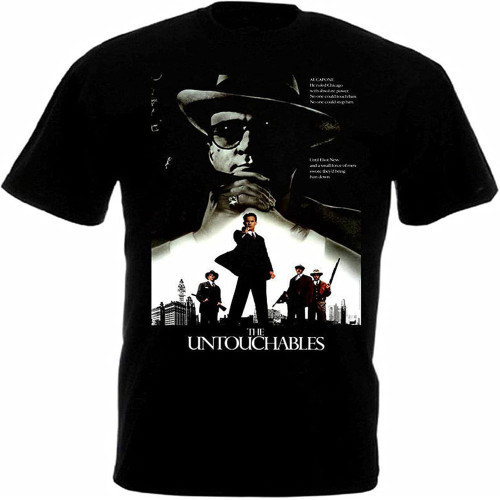 The Untouchables Movie Poster T ShirtTop Sweatshirt Short Sleeve Black The Untouchables Movie Poster T ShirtTop Sweatshirt Short Sleeve Black