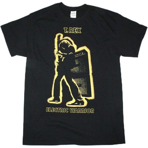 T Rex Electric Warrior T Shirt Marc Bolan Psychedelic Glam RockTop Sweatshirt Short Sleeve Black