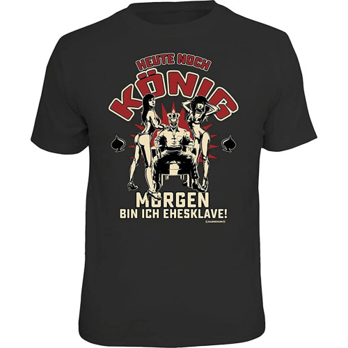 Heute Noch König Morgen Bin Ich Ehesklave T-Shirt Mens Tees UnisexTop Sweatshirt Short Sleeve Black Heute Noch König Morgen Bin Ich Ehesklave T-Shirt Mens Tees UnisexTop Sweatshirt Short Sleeve Black