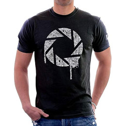 Chell Glados Words Wheatly Parody Turrets Printed Mens Cotton T-ShirtTop Sweatshirt Short Sleeve Black Chell Glados Words Wheatly Parody Turrets Printed Mens Cotton T-ShirtTop Sweatshirt Short Sleeve Black