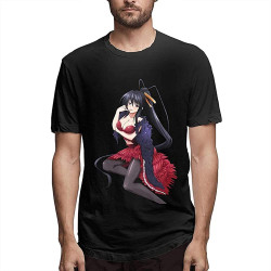 Akeno Himejima High School DxD Men's Short Sleeve Solid Crew Neck T-ShirtTop Sweatshirt Short Sleeve Black Akeno Himejima High School DxD Men's Short Sleeve Solid Crew Neck T-ShirtTop Sweatshirt Short Sleeve Black