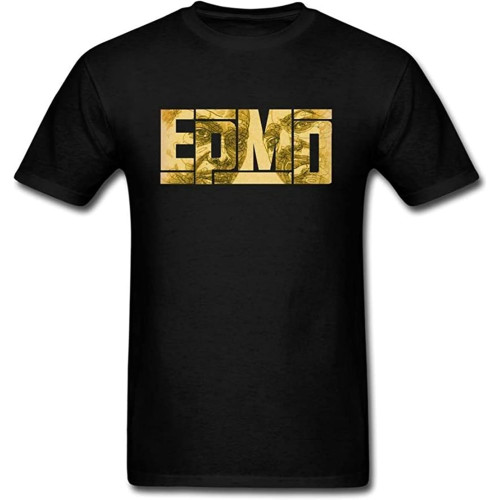 Men's EPMD Oliver Barret Logo T ShirtTop Sweatshirt Short Sleeve Black