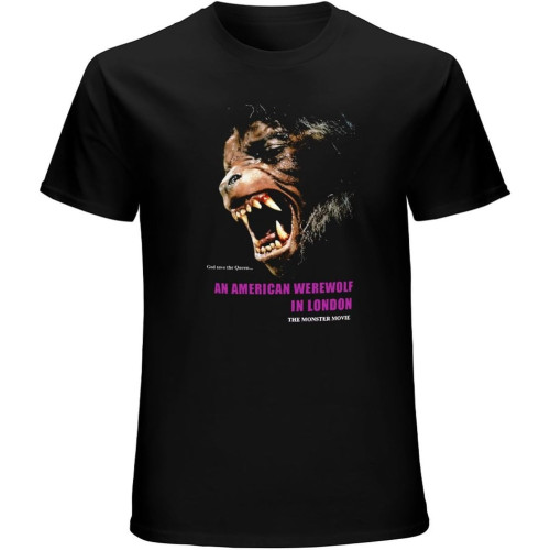 American Werewolf in London v.3 T ShirtTop Sweatshirt Short Sleeve Black American Werewolf in London v.3 T ShirtTop Sweatshirt Short Sleeve Black