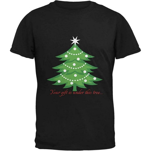 Under Tree Adult T-Shirt lTop Sweatshirt Short Sleeve Black
