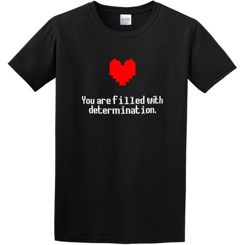 Undertale Sans You are Filled with Determination O Neck Men T-Shirt T-Shirt