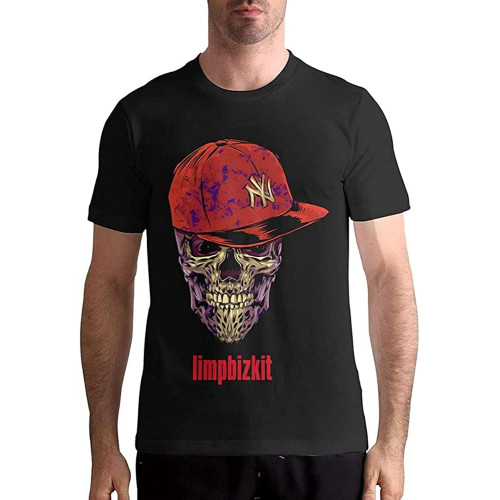 Limp Bizkit T Shirts Men's Tops Short Sleeved Round Neck Cotton Shirt Limp Bizkit T Shirts Men's Tops Short Sleeved Round Neck Cotton Shirt