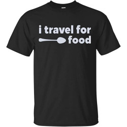 Men's I Travel for Food Mark Wiens T-Shirt All Seasons Suitable Clothes Tee Shirt Black Men's I Travel for Food Mark Wiens T-Shirt All Seasons Suitable Clothes Tee Shirt Black