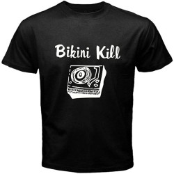 New Bikini Kill Indie Rock/Punk Le Tigre Yea Men's Black T-Shirt New Bikini Kill Indie Rock/Punk Le Tigre Yea Men's Black T-Shirt