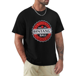 Bali Bintang Beer Pilsener Beer T Shirt Graphic Printed Top Tee for Men Black Bali Bintang Beer Pilsener Beer T Shirt Graphic Printed Top Tee for Men Black