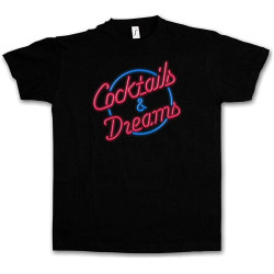Cocktails Dreams Cocktail Movie Logo T-Shirt Tom Film 80 Cruise Barkeeper Cocktails Dreams Cocktail Movie Logo T-Shirt Tom Film 80 Cruise Barkeeper