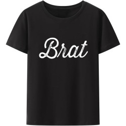 Brat BDSM DDLG Daddy Kink Sub Dom Lifestyle Tee Camisa Street Fashion Clothes Men Clothing Anime T-Shirt Comfortable Loose Style Black M.jpg.jpg