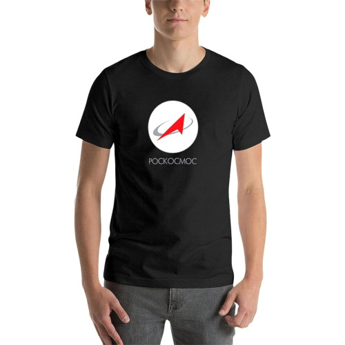 New Roscosmos Russian Space Agency Cyrillic T-Shirt Plus t Shirts Heavyweight t Shirts Workout Shirts for Men