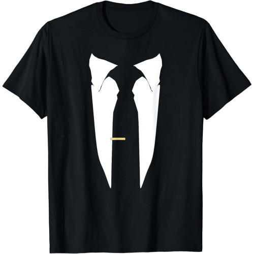 Suit Tie Wedding Tuxedo Prom Bachelor Ceremony T-Shirt