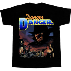 Men's Danger Danger Naughty and Rock America Short Sleeve T-Shirt Black