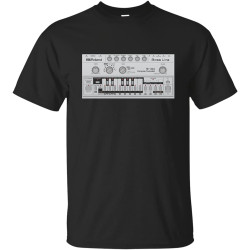 Roland Retro Bass Line TB-303 Trance Club Music Men T Shirt Black Men's Roland Retro Bass Line TB-303 Trance Club Music Men T Shirt Black Men's