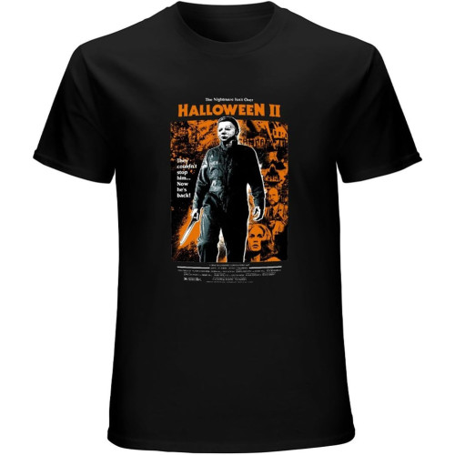 Halloween v14 T-Shirt Movie Poster John Carpenter Men's Black