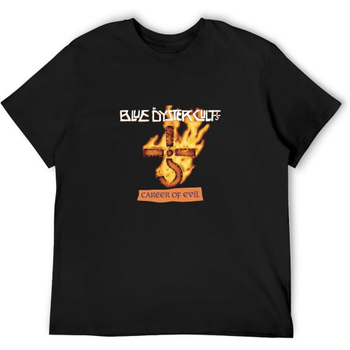 Men's Summer T-Shirt Blue Oyster Cult Career of Evil Cool and Breathable Men's Summer T-Shirt Blue Oyster Cult Career of Evil Cool and Breathable