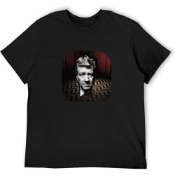 Men's Casual Shirt Twin Peaks David Lynch Red Room Twin Needle Sleeves and Hem Men's Casual Shirt Twin Peaks David Lynch Red Room Twin Needle Sleeves and Hem