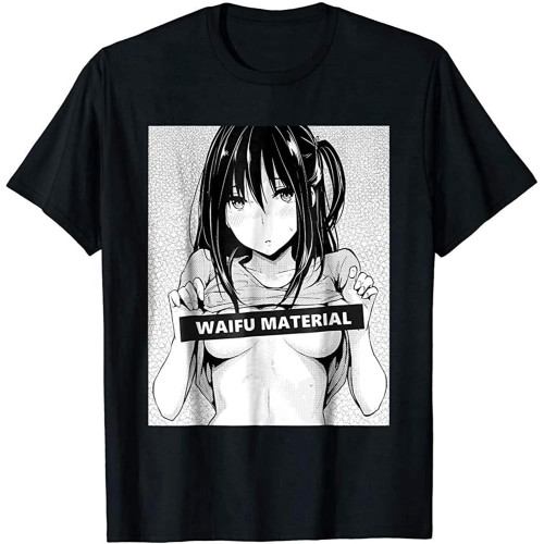 Brand Waifu Material Hentai and Anime T Shirt Men's Short Sleeve T Shirt Brand Waifu Material Hentai and Anime T Shirt Men's Short Sleeve T Shirt
