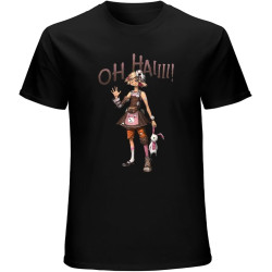 Men's Round Neck T-Shirt Borderlands Tiny Tina Short-Sleeve T-Shirt Double Stitch Sleeves and Hem