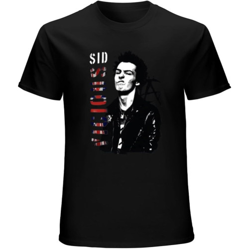Sid Vicious Direct from Stockist Unisex Cotton Tee Shirt Men's Black T-Shirt Sid Vicious Direct from Stockist Unisex Cotton Tee Shirt Men's Black T-Shirt